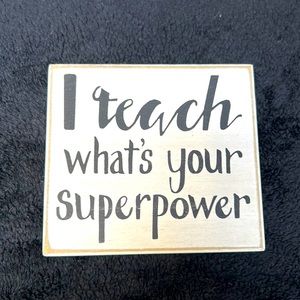 Wooden Teacher Appreciation Decor